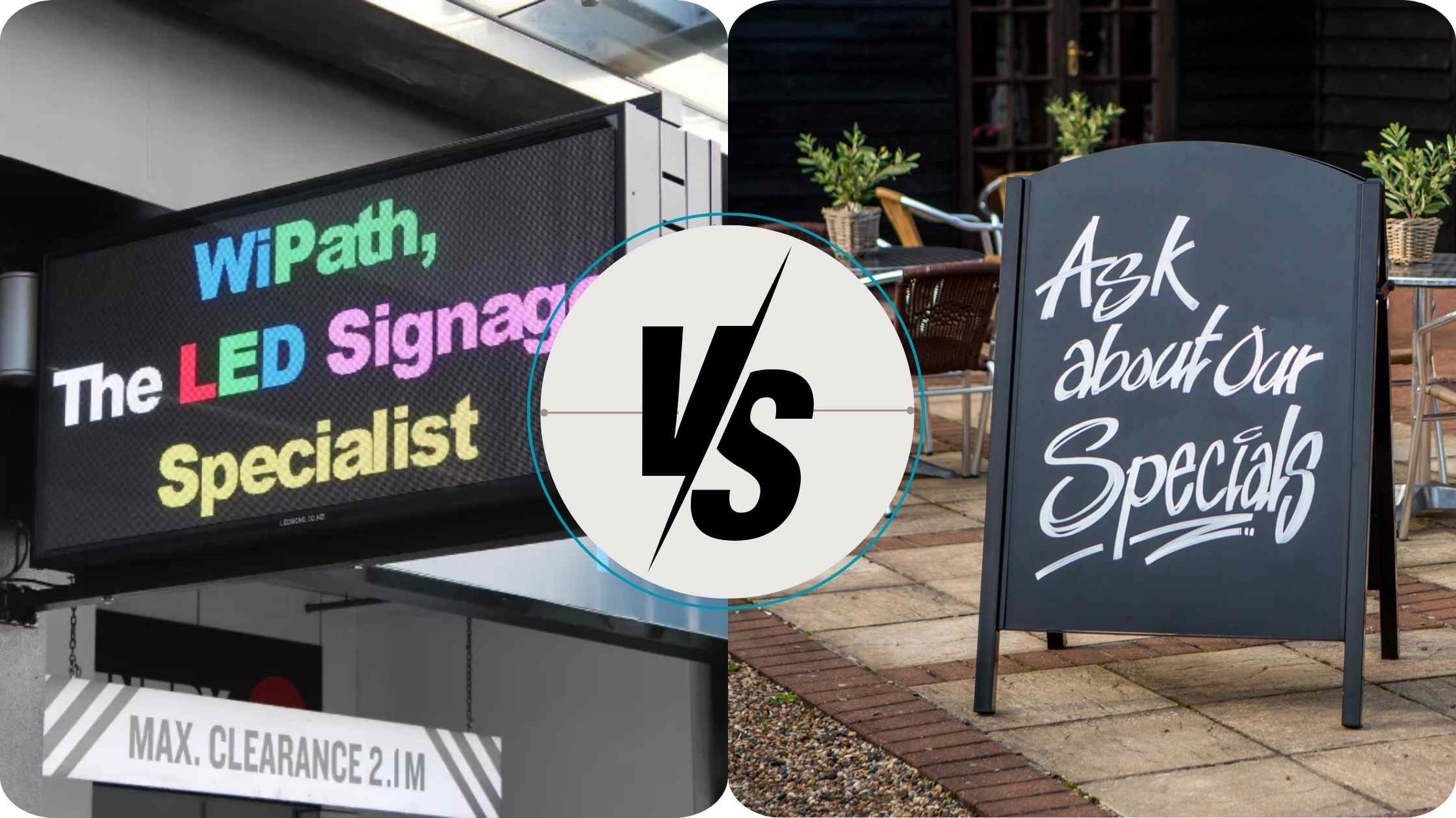 LED Signage vs. Traditional Signage