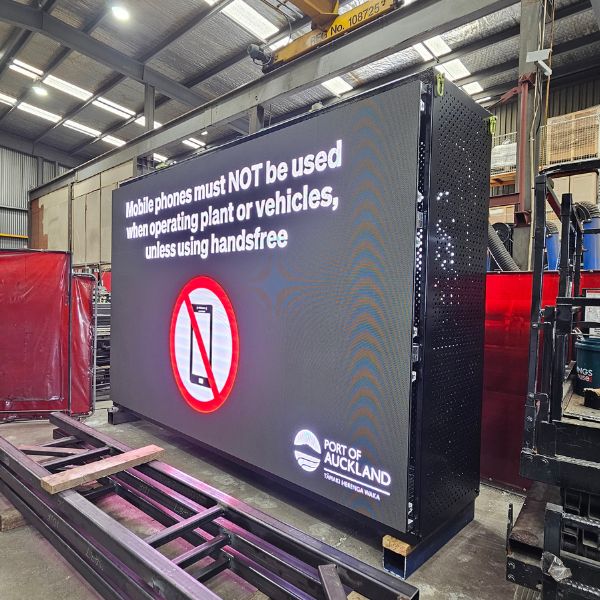 Industrial LED Sign Installation