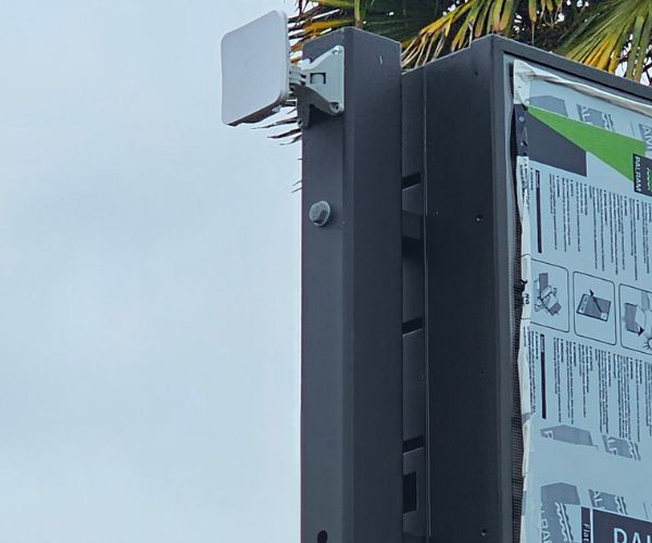 structure and LED sign