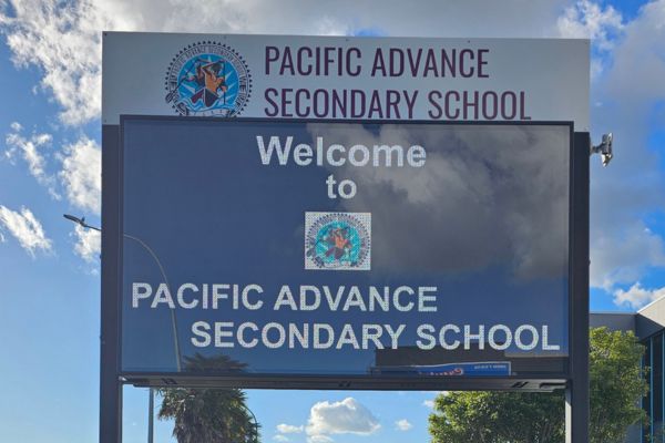Double-Sided Digital LED Sign Installation
