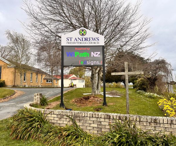 Church LED Sign Installation (1)