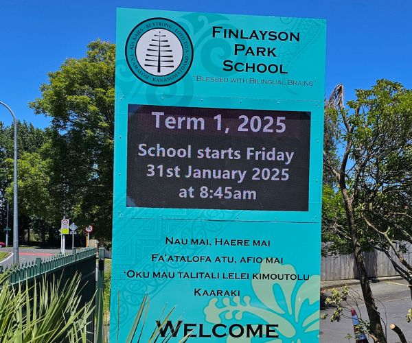 Custom School Digital Sign