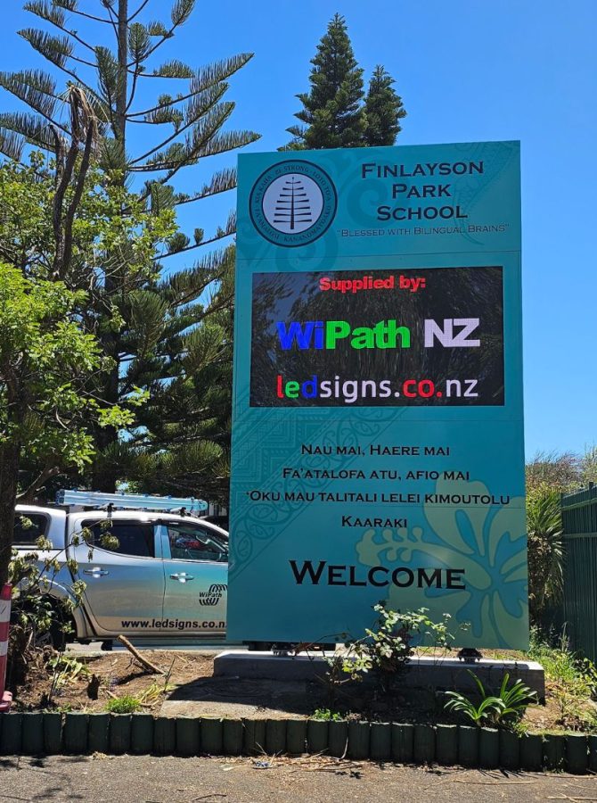 Finlayson Park School Outdoor Digital LED Sign