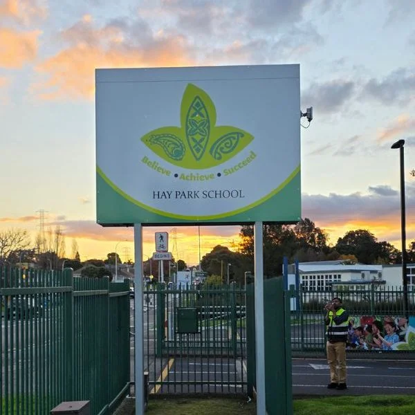 Hay Park School Digital LED Sign Upgraded