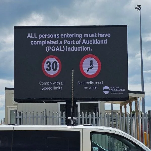 Port of Auckland Digital LED Sign